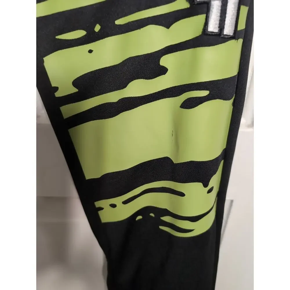 Blac Leaf Splatter Joggers Embroidered Men's L Paintball Logo Skater (960) - Picture 4 of 11